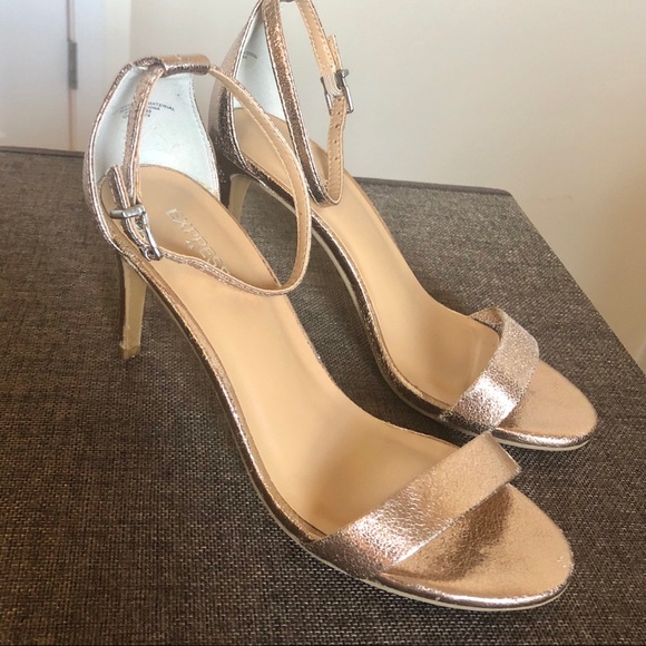 Express Shoes - Express rose gold heels EUC